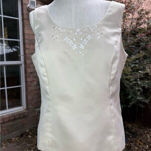 Kasper Cream Satin Fabric